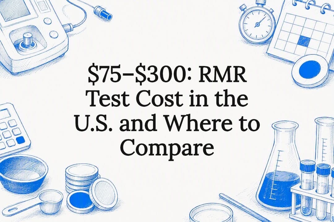 $75–$300: RMR Test Cost in the U.S. and Where to Compare