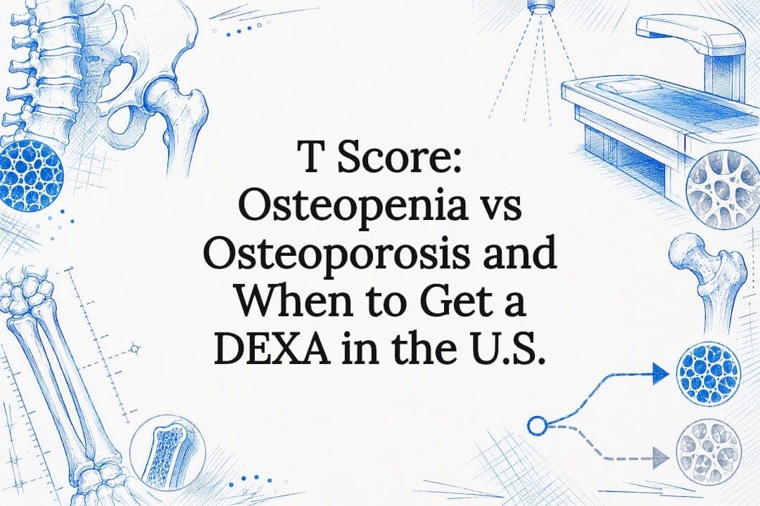 T Score: Osteopenia vs Osteoporosis and When to Get a DEXA in the U.S.