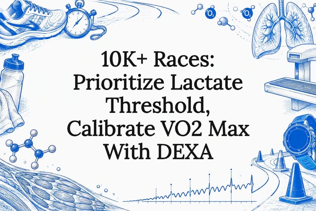 10K+ Races: Prioritize Lactate Threshold, Calibrate VO2 Max With DEXA