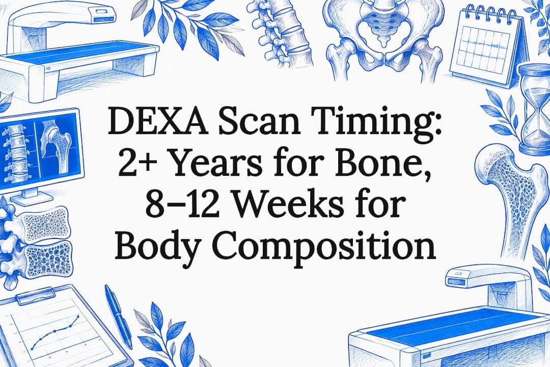 DEXA Scan Timing: 2+ Years for Bone, 8–12 Weeks for Body Composition