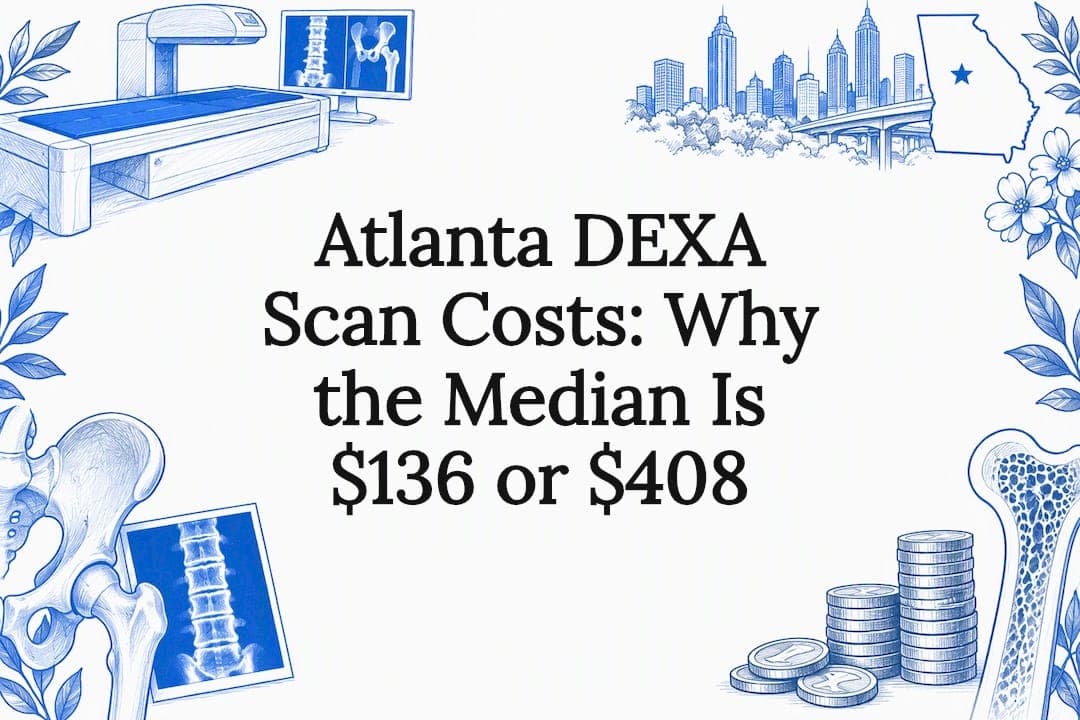 Atlanta DEXA Scan Costs: Why the Median Is $136 or $408