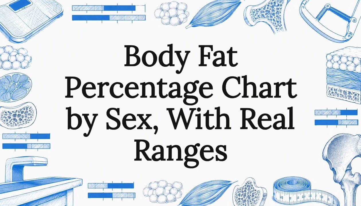 Body Fat Percentage Chart by Sex, With Real Ranges